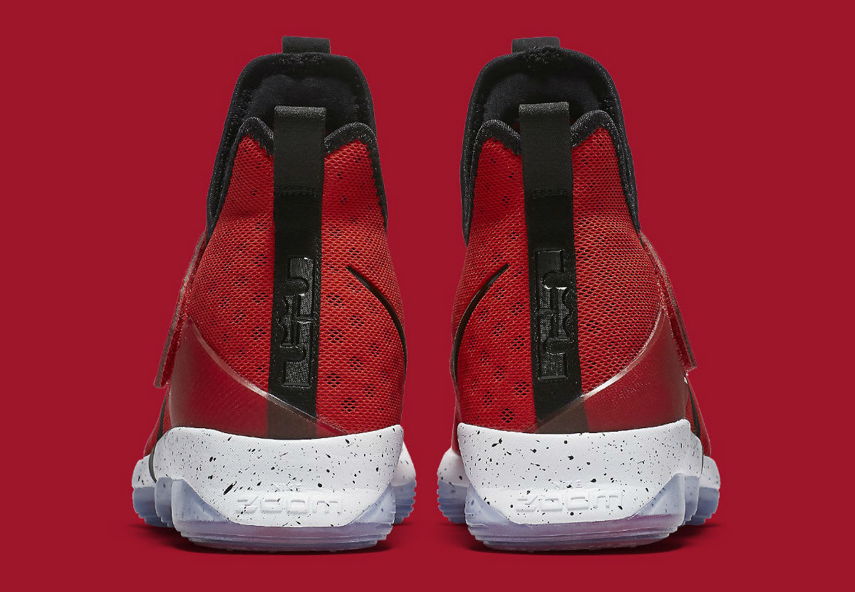 Nike LeBron 14 University Red Release Date Heel 921084-600