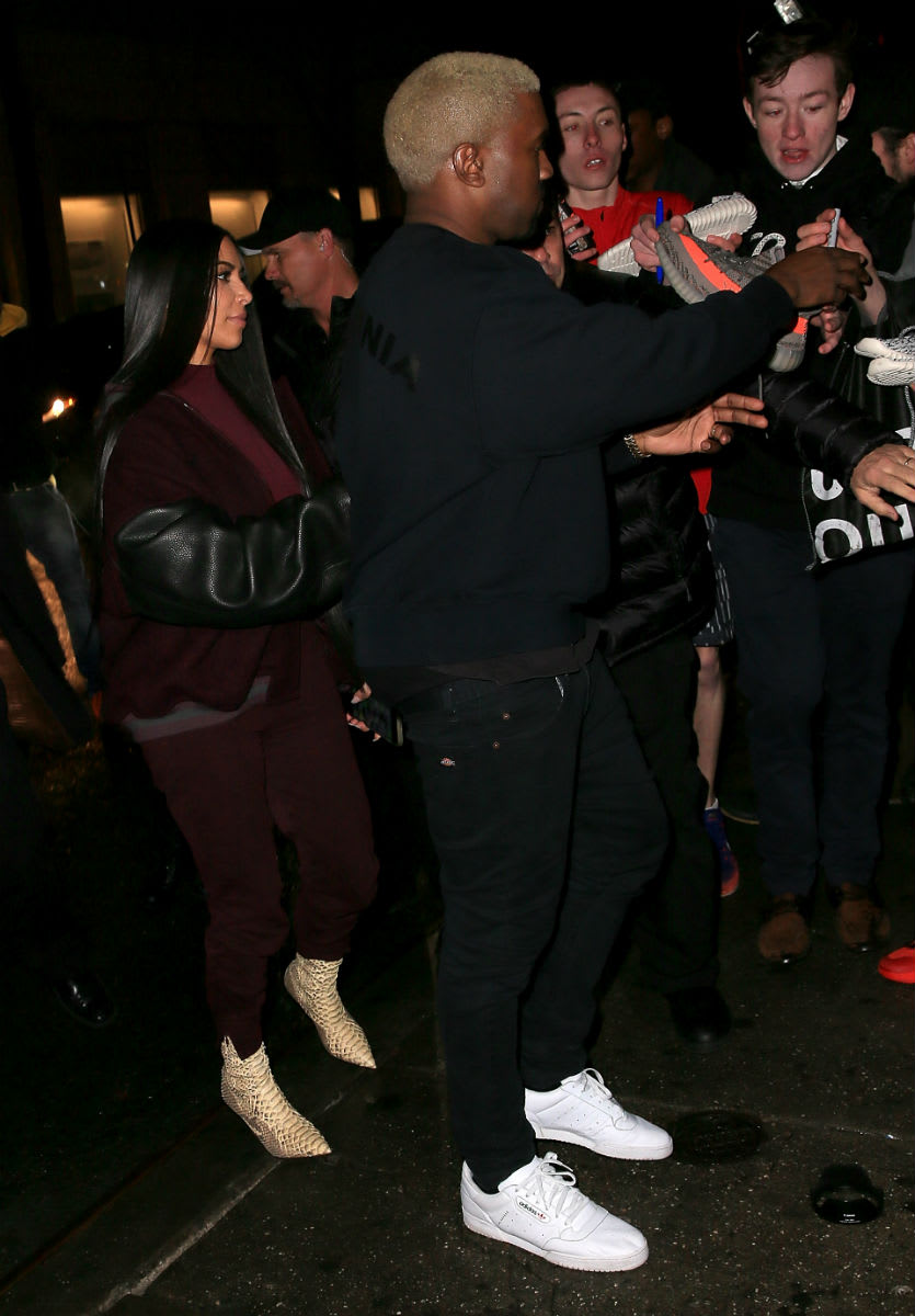 kanye wearing powerphase