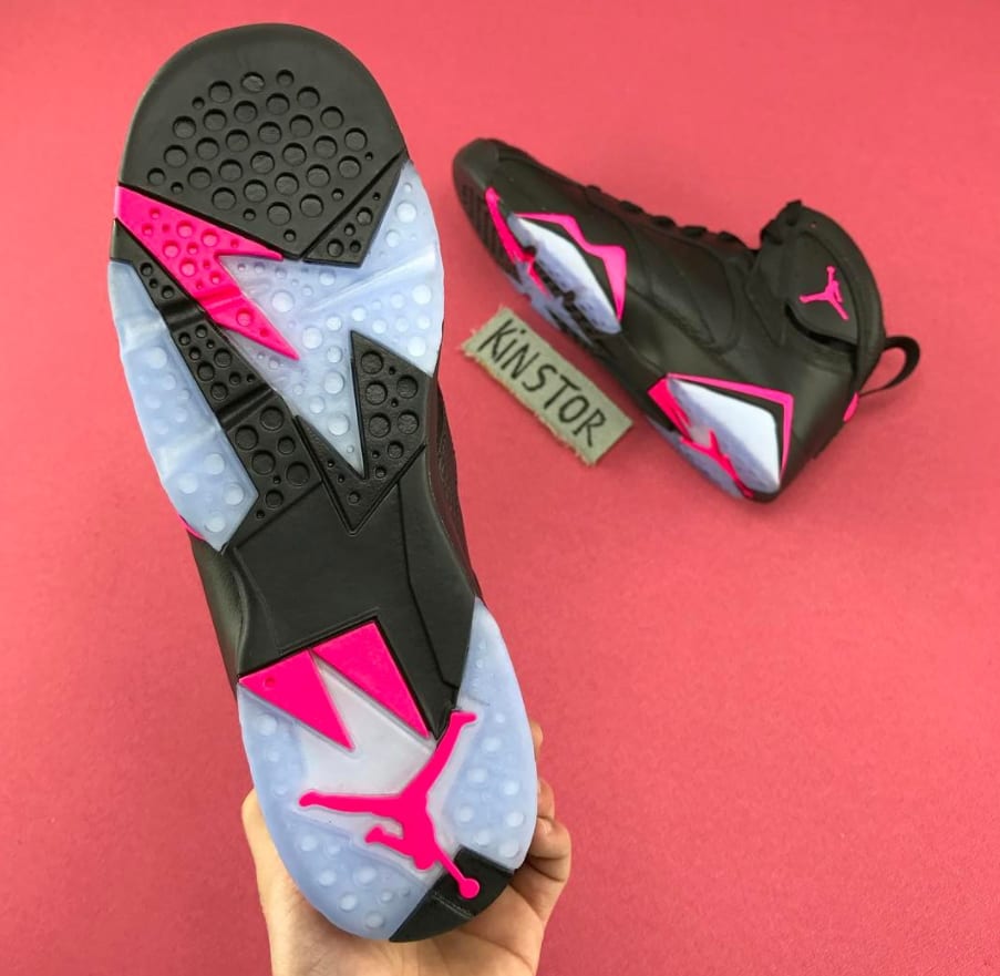 jordan 7s black and pink