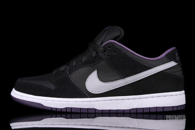 Nike SB Dunk Low Pro - Black/Wolf Grey-Canyon Purple | Complex