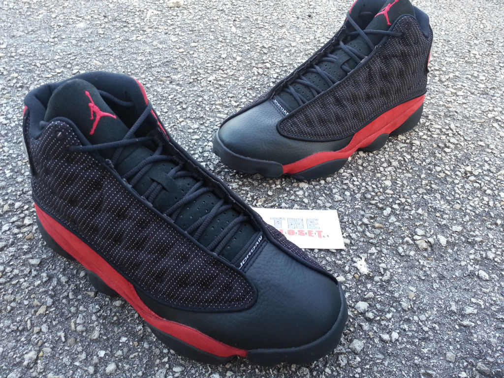 jordan 13s black and red