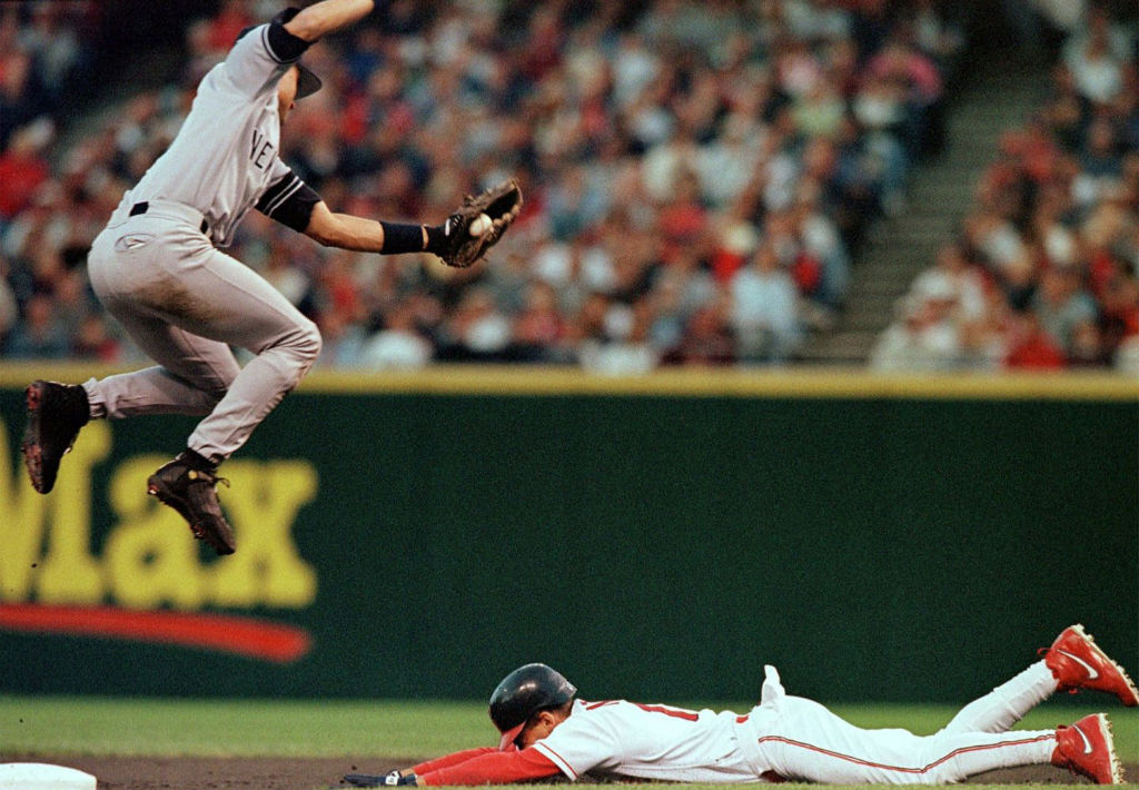 XX8 Days of Flight // Derek Jeter Wears Air Jordan XIV PE Cleats In 1999