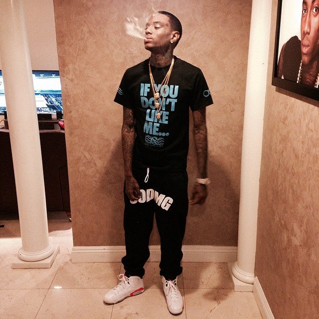 Soulja Boy wearing Air Jordan VI 6 White/Infrared