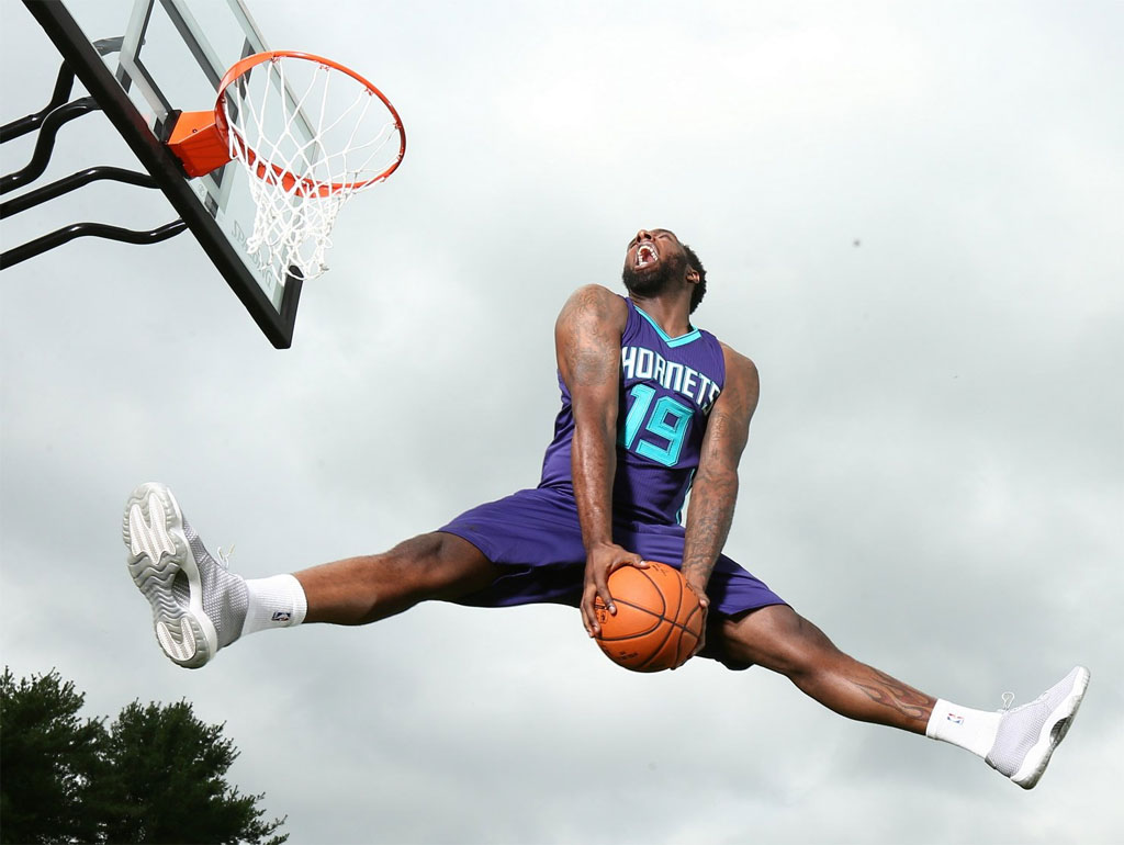 P.J. Hairston wearing Air Jordan Future Wolf Grey