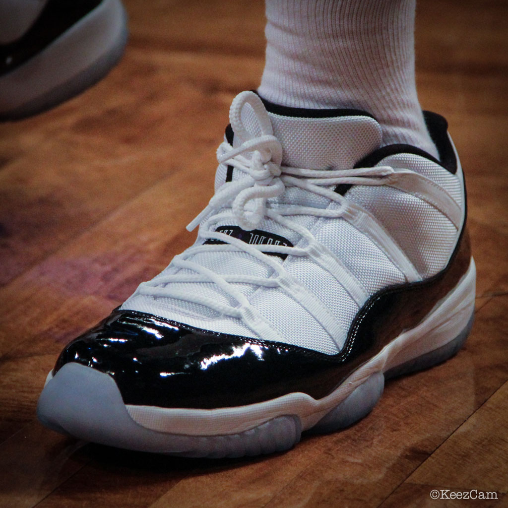 Joe Johnson wearing Air Jordan XI 11 Low Concord