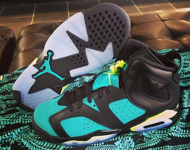 Air Jordan VI 6 Kids Turbo Green Release Date 543390-043