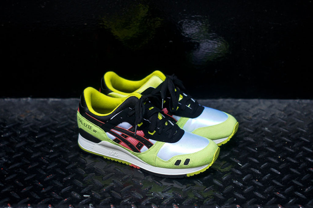 asics gel lyte iii neon