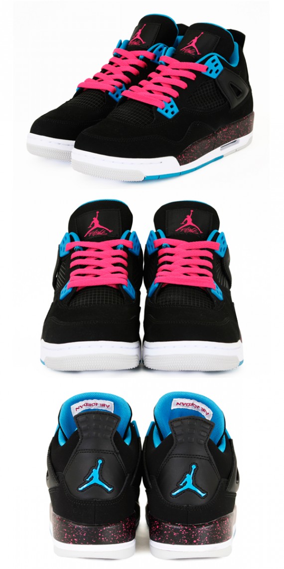 black blue pink jordans