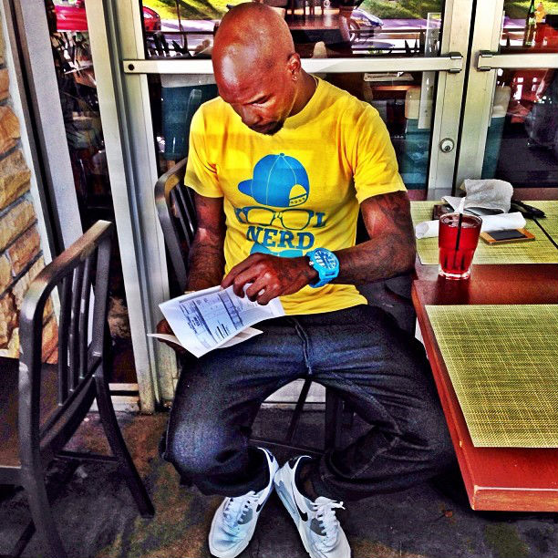 Chad Johnson wearing Nike Air Max 90