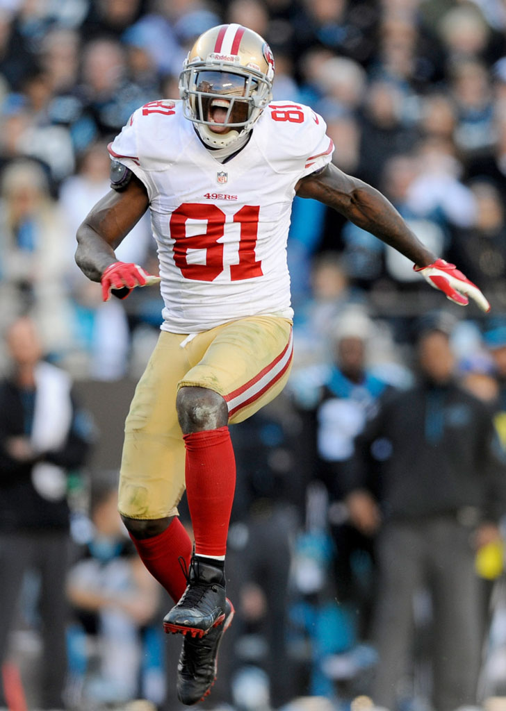 Anquan Boldin wearing Air Jordan 12 Low PE Cleats (5)