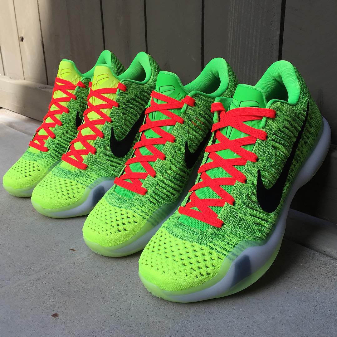 Here's What the 'Grinch' Nike Kobe 10 Elite Looks Like In-Hand | Sole ...