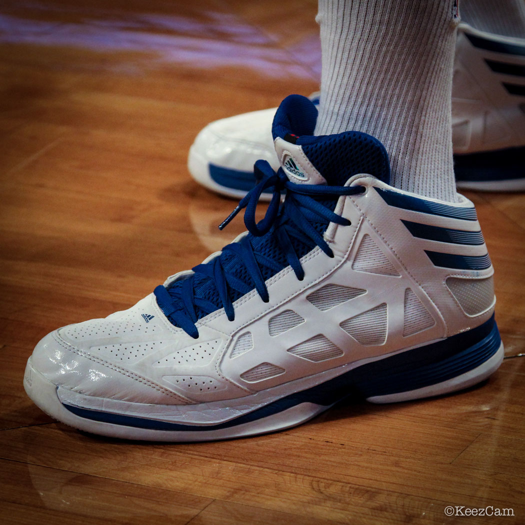 SoleWatch // Up Close At Barclays for Nets vs Pistons - Rodney Stuckey wearing adidas Crazy Shadow