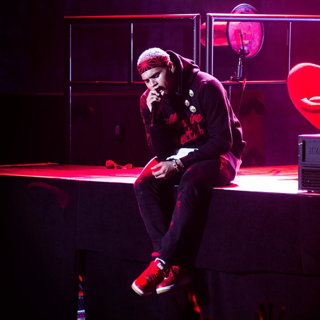 Chris Brown wearing Nike Air Force 1