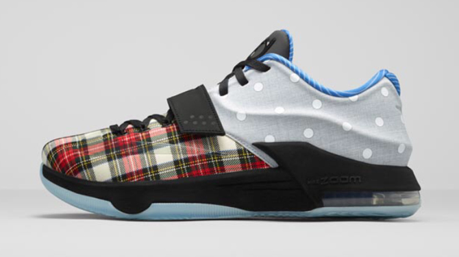 kd 7 plaid and polka dot