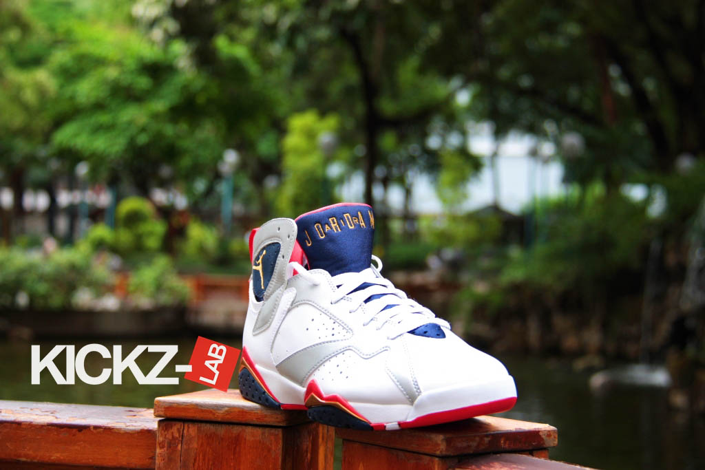 jordan 7 olympic on feet