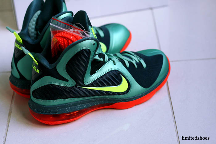 Nike LeBron 9 Cannon Volt Slate Blue Team Orange 469764-004 14