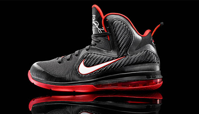 red and black lebron 9 online -