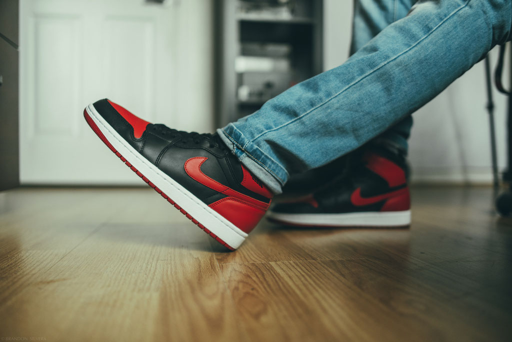 jstforkicks22 in the 'Bred' Air Jordan I 1 Retro