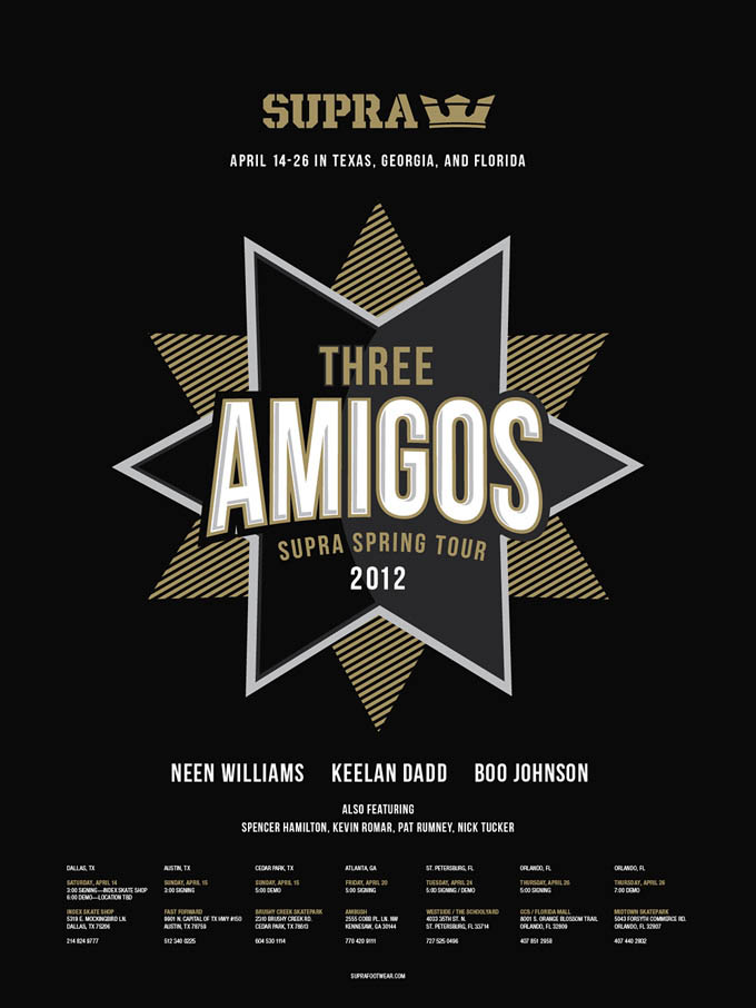 SUPRA Three Amigos Tour 2012