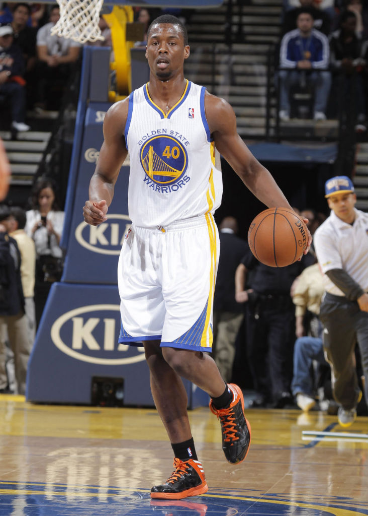 Harrison Barnes wearing adidas Crazy Shadow Black Orange