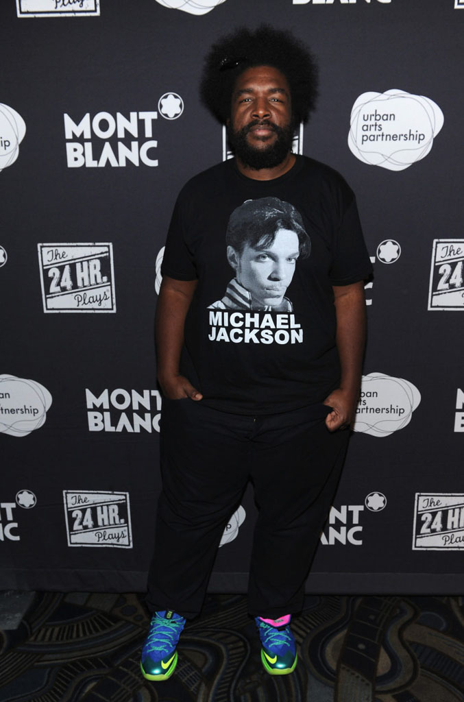 Questlove wearing NIKEiD LeBron 10 PS Elite