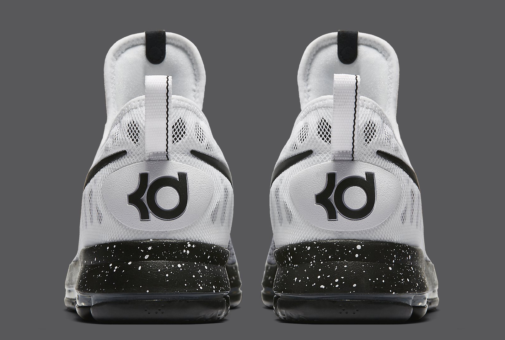 Nike KD 9 White Black Oreo 843392-100 Heel