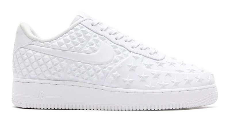 white nike air force 1 with stars