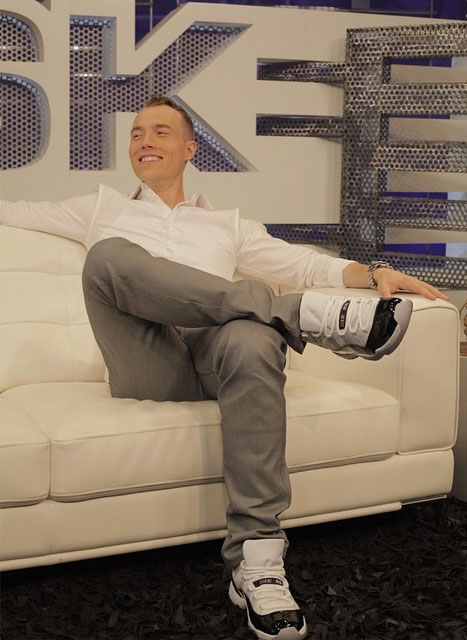 DJ Skee wearing Air Jordan  XI 11 Concord