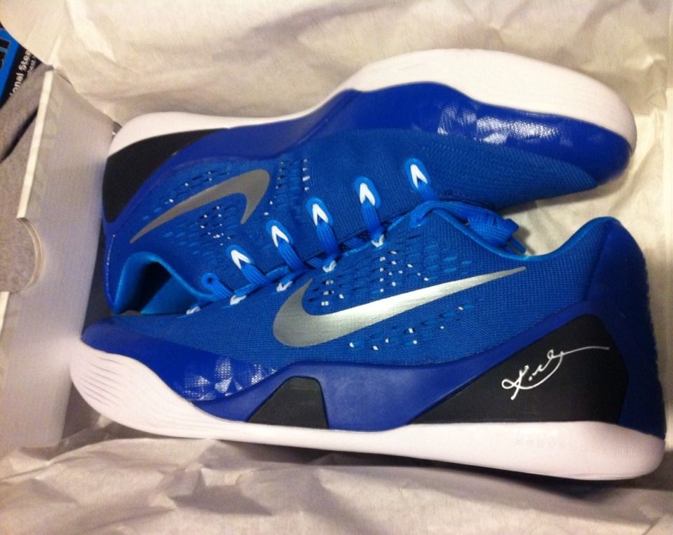 blue and white kobes