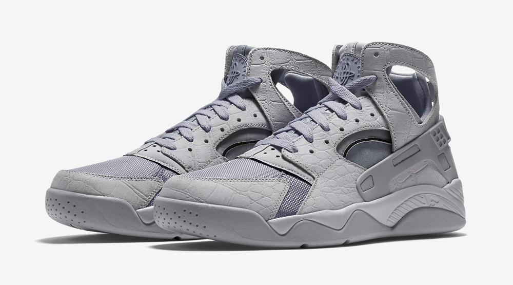 nike huarache grey suede