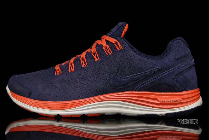 Nike LunarGlide+ 4 EXT - Obsidian / Team Orange | Sole Collector