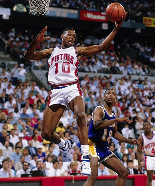 dennis rodman wearing jordans