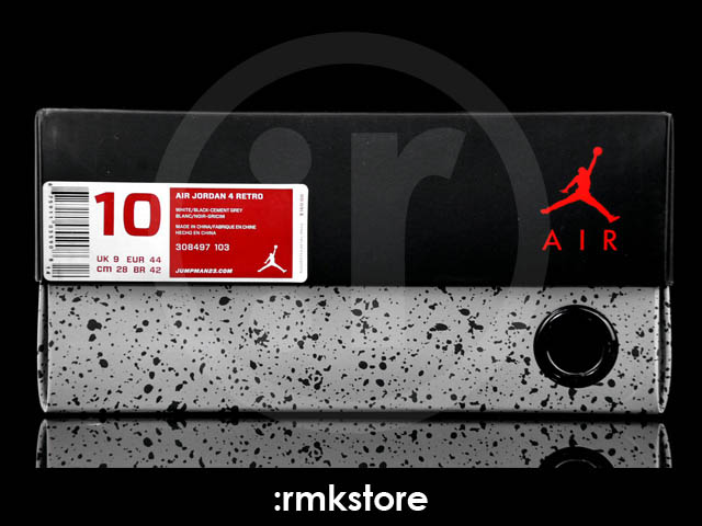 Air Jordan 4 IV Retro Shoes Cement 308497-103 (14)