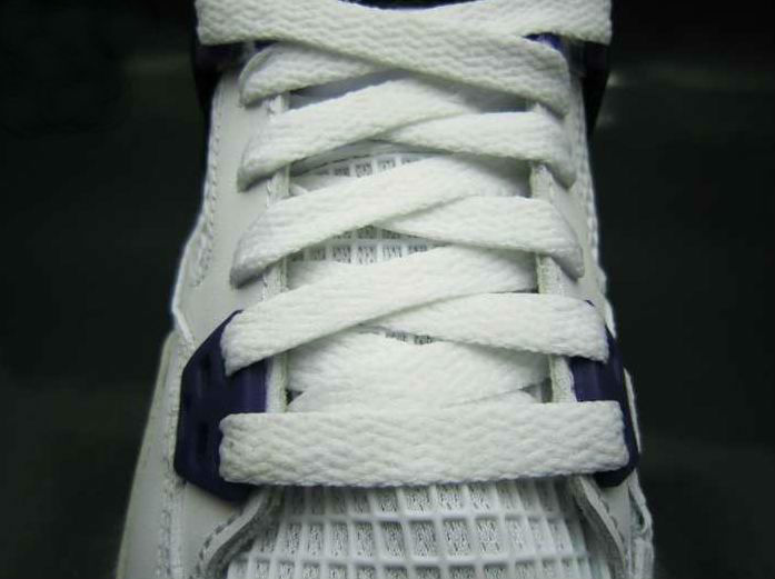 Air Jordan IV 4 GS White Ultraviolet Black 487724-108 (7)