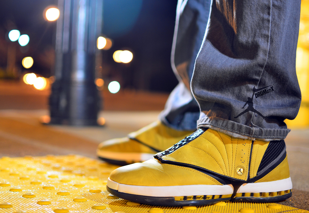 jordan 16 yellow