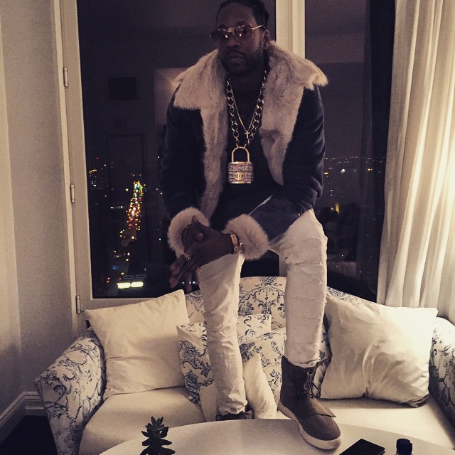 2 Chainz wearing adidas Yeezy 750 Boost