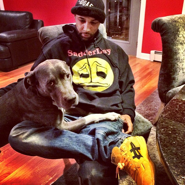 Joe Budden wearing ASICS Gel Saga Kill Bill