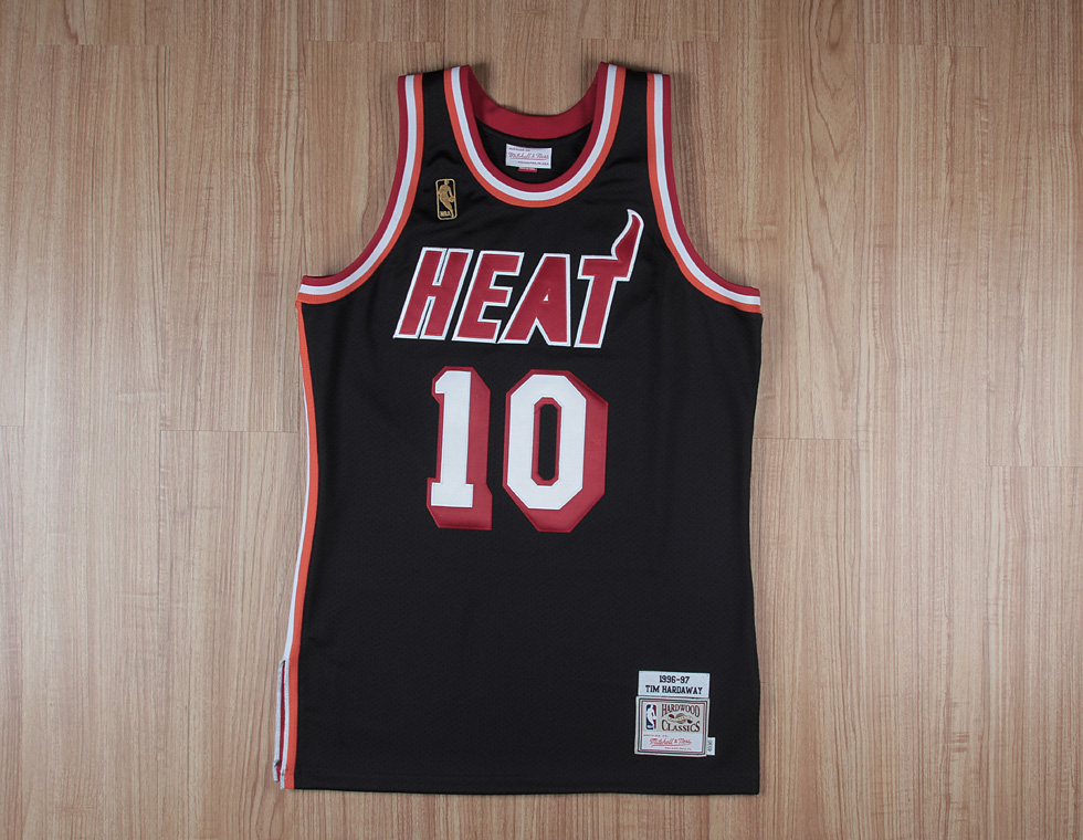 Jersey Spotlight: Tim Hardaway Miami Heat Hardwood Classics Mitchell ...