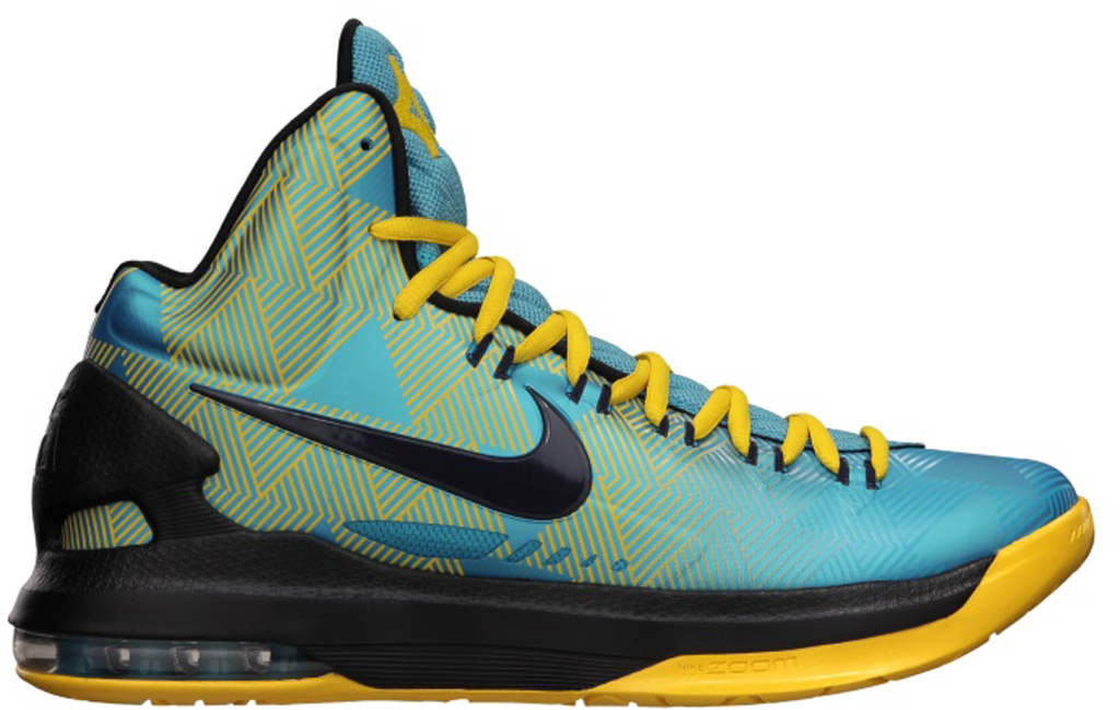 kd shoes blue and yellow