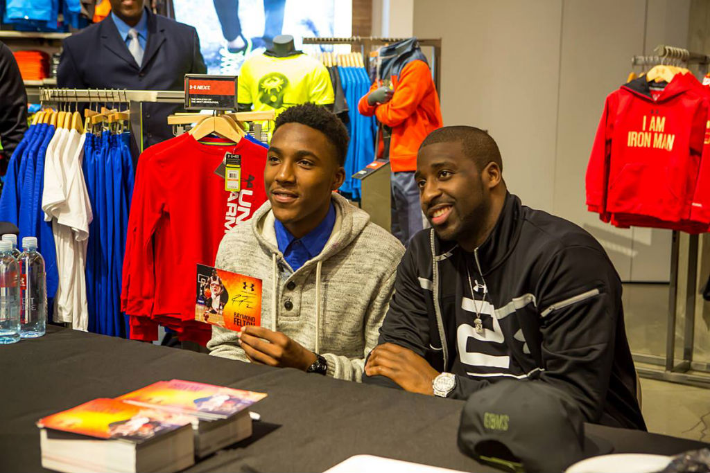 Raymond Felton Visits Under Armour Campus & Brandhouse (13)