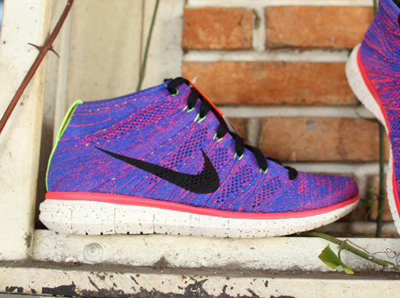 Nike free hot sale flyknit pink