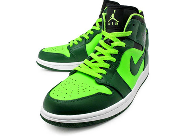 electric green jordan 1