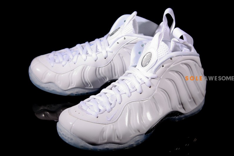 all white foamposite