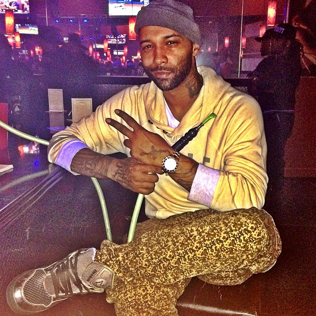 Joe Budden wearing Basquiat x Reebok Pump Omni Lite