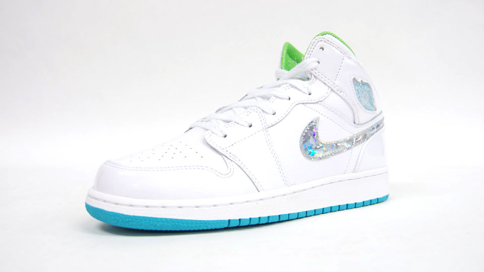 Air Jordan 1 Phat GS White Bright Turquoise Green Quartz 454659-101