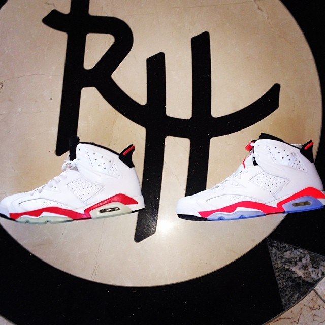 Rip Hamilton Picks Up Air Jordan 6 White/Infrared