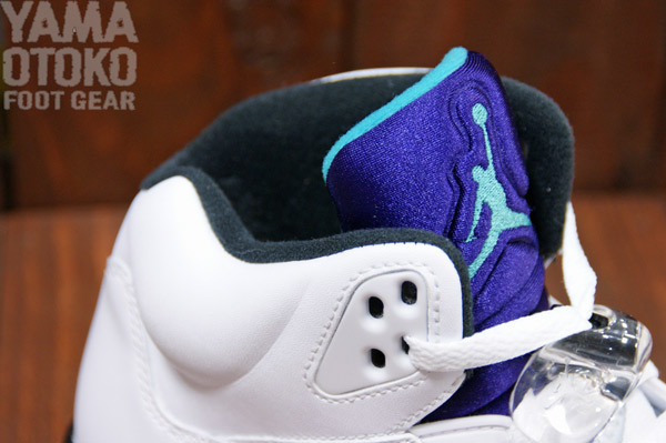 Jordan 5 hotsell grape lace locks