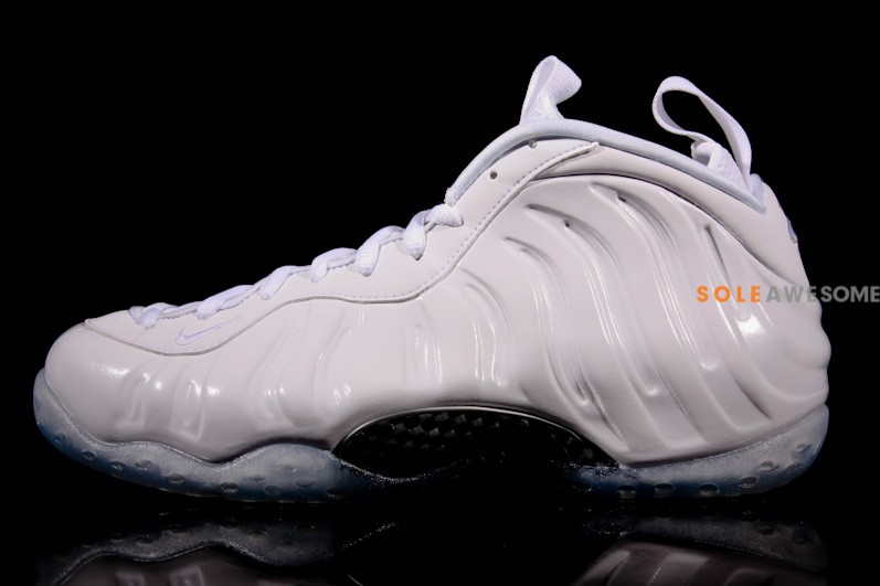 all white nike foams