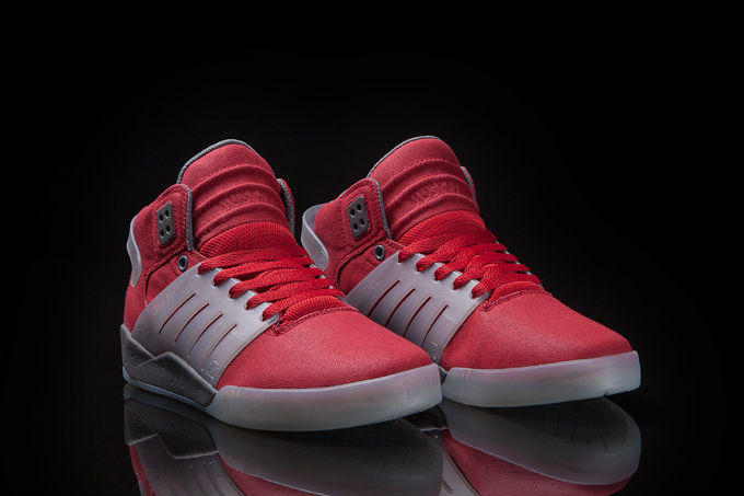 SUPRA Skytop III - Red Canvas & Blue Suede Colorways | Complex