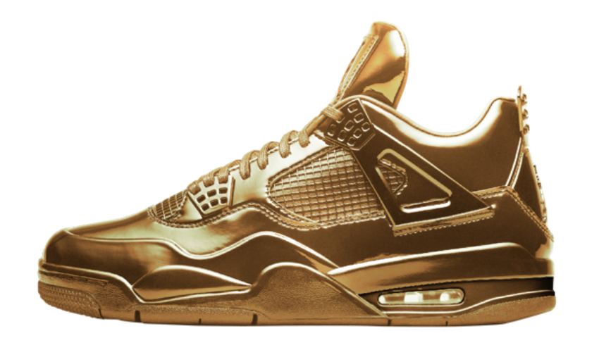 retro 4 gold